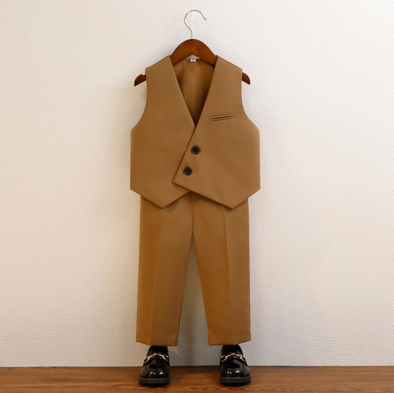 Wholesale Boys Polyester Vest Set